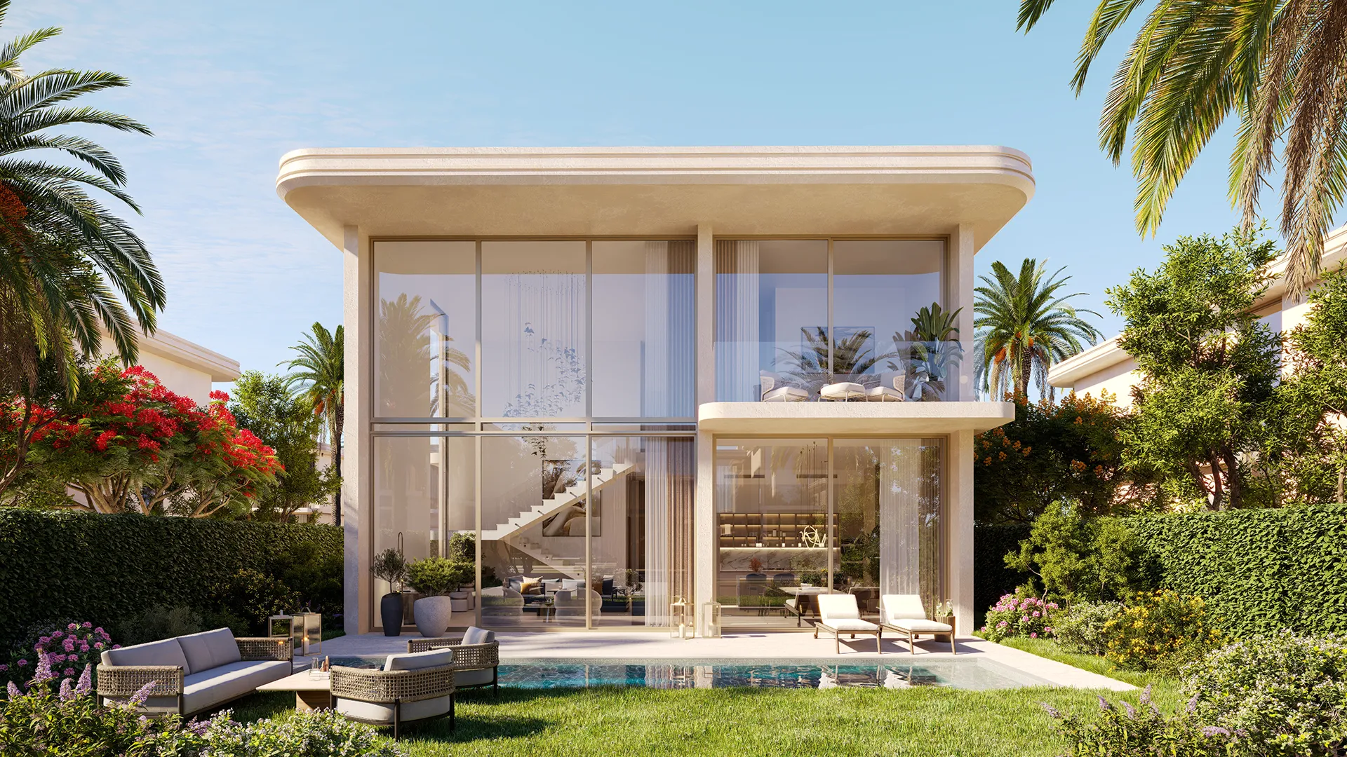 4-bedroom villa · pool